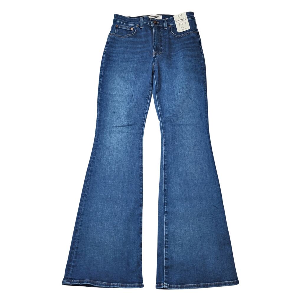 Madewell Super Stretch Flare Jeans Medium Carville Wash Retro High Rise 28 - Picture 3 of 12